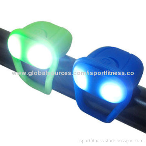 Silicone Bicycle Front/Rear Lights, Energy-saving and Anti-pollution